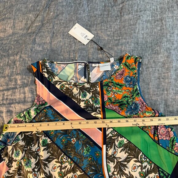 Junarose Mixed Print Sleeveless Tank Blouse Shirt Top Womens size 18 NEW - Picture 7 of 8